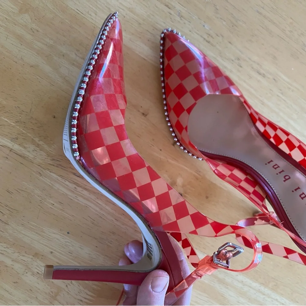 Gianni Bini Renatay Clear Checkered Heels - Picture 3 of 8